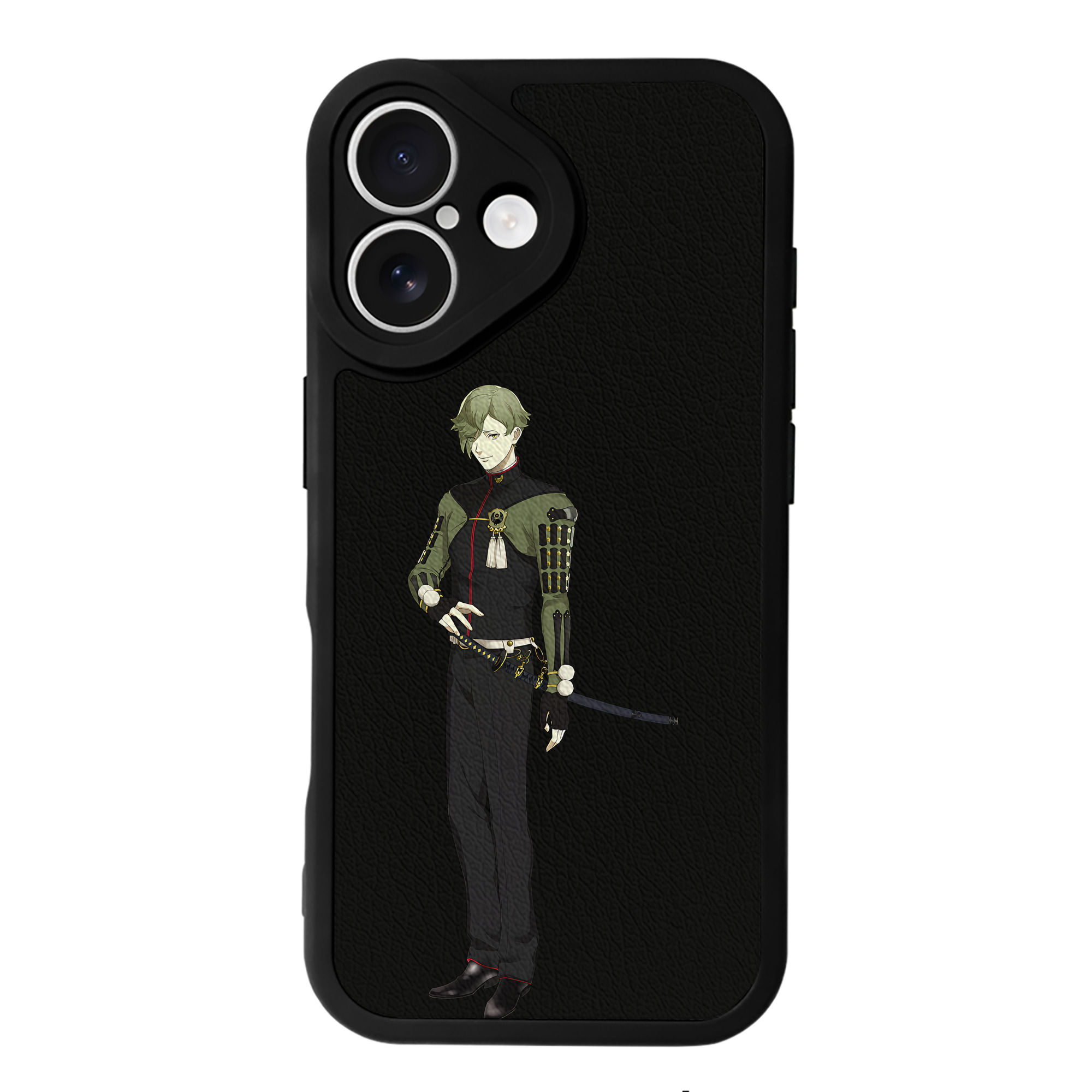 （画像用） 刀剣乱舞 Touken Ranbu 【iPhone 16シリーズ対応】シリコンスマホケース（レザー調） 材質：シリコン